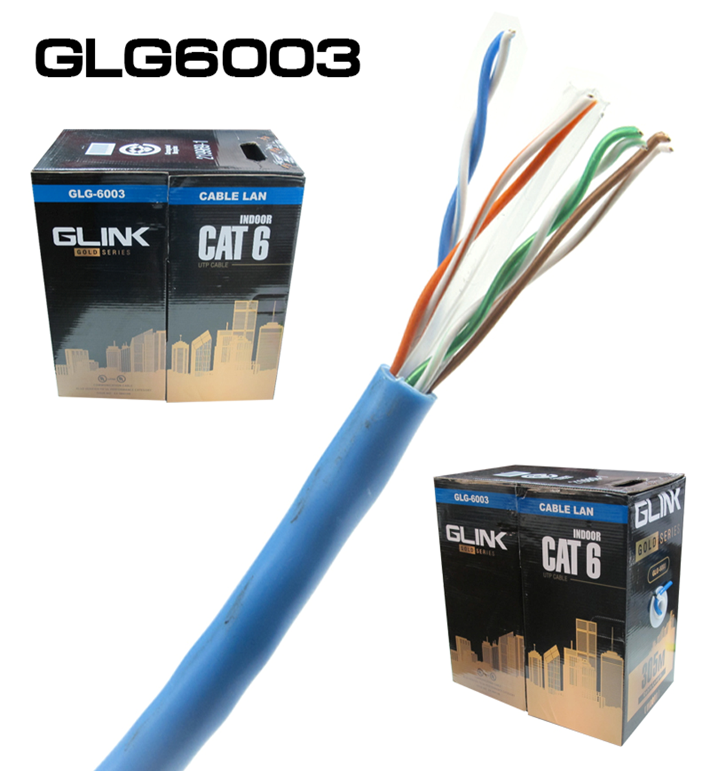 ขายถูก Glink GLG6003 CAT6 UTP Cable (305m/Box) Gold series