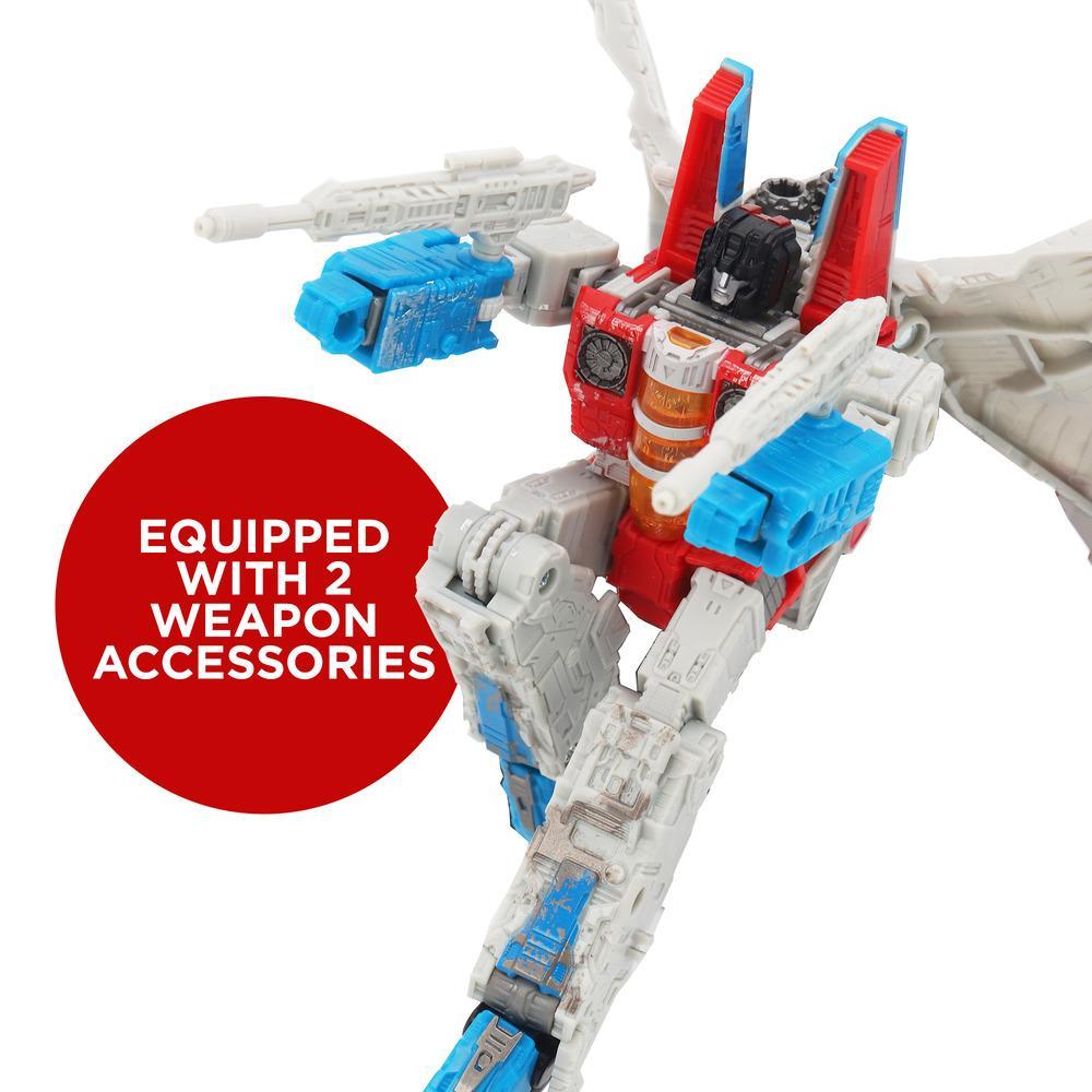Hasbro Transformers Generations War for Cybertron Siege Voyager WFC-S24 Starscream Figure ฮาสโบร ทรานสฟอเมอร์ส เจเนอเรชั่น วอร์ ฟอร์ ไซเบอร์ตรอน WFC-S24 วอยเอเจอร์ คลาส หุ่นยนต์สตาร์สครีม 7 นิ้ว ลิขสิทธิ์แท้