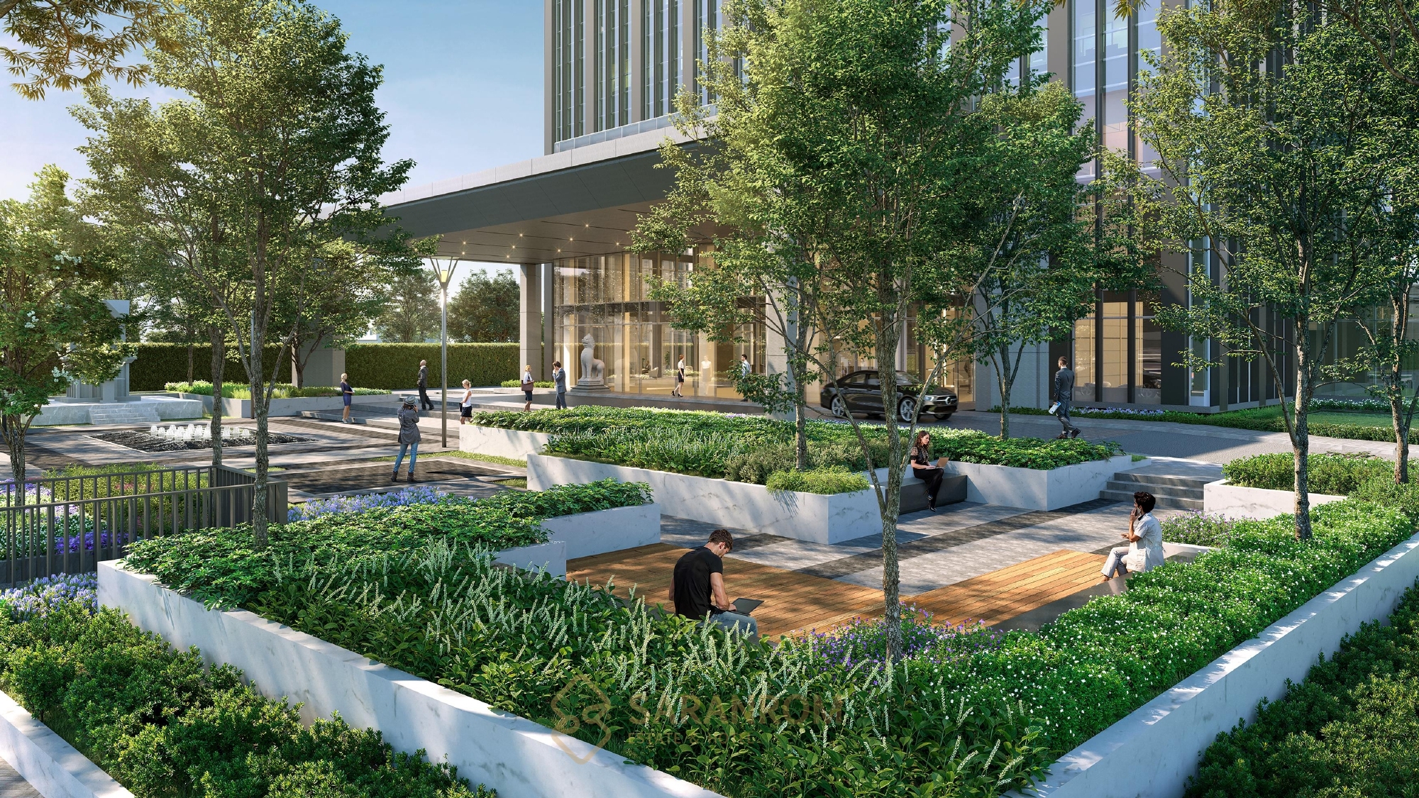 อาคาร วี.วรรณ ทาวเวอร์ (V.ONE TOWER) สำนักงานให้เช่า ติดถนนพระราม 9 กรุงเทพฯ ใกล้รถไฟฟ้าสายสีส้ม MRTA สถานี รฟม.