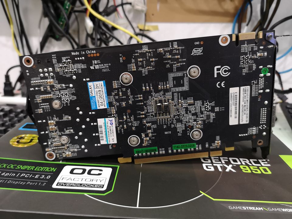 GALAX GEFORCE GTX 950 Black OC Sniper 2GB DDR5 128-bit DVI-I/HDMI/DP