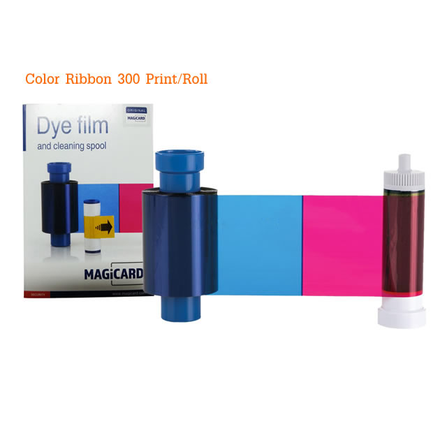 หมึกริบบอน หมึกสี YMCKO 300 Print สำหรับเครื่องพิมพ์บัตร MagiCard Pronto