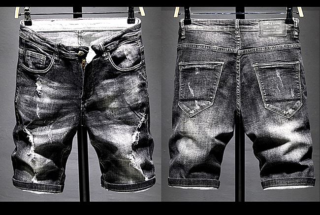 001037 กางเกงยีนส์ขาสั้น Sandcow Denim สไตล์เกาหลีวินเทจ Version Diesel Jeans Slim feet Size 28-38