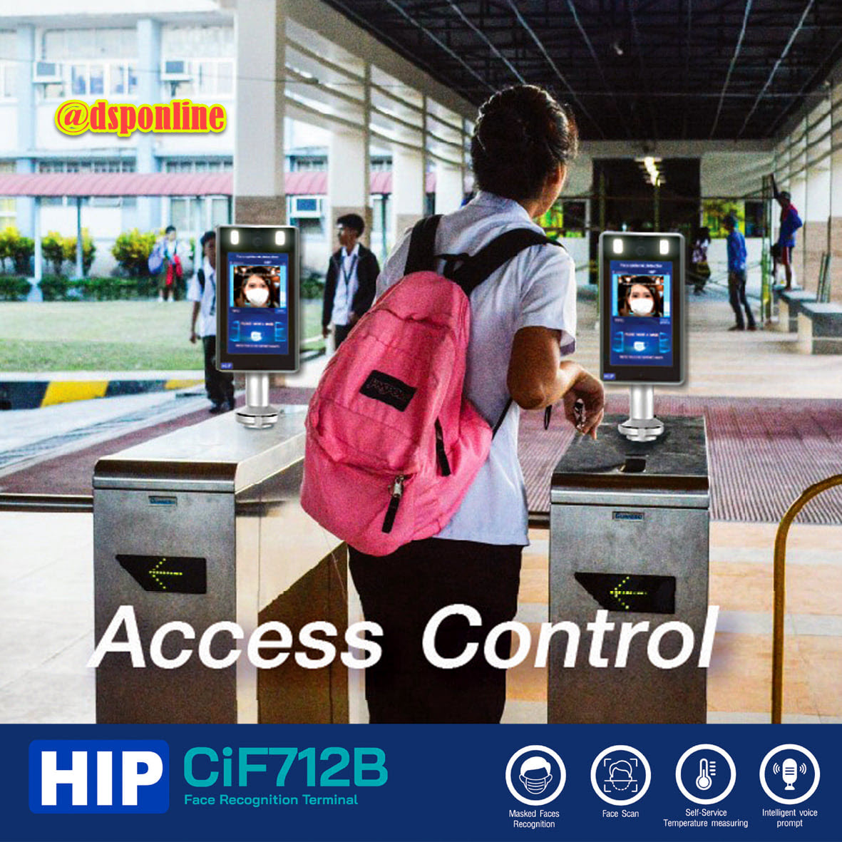 ขายถูก HIP CIF712ฺB Face Ai T้hermo Scan เครื่องสแกนใบหน้า+พร้อม ตรวจวัดอุณภูมิร่างกาย (ใช้คัดกรองผู้ป่วย Covid-19)