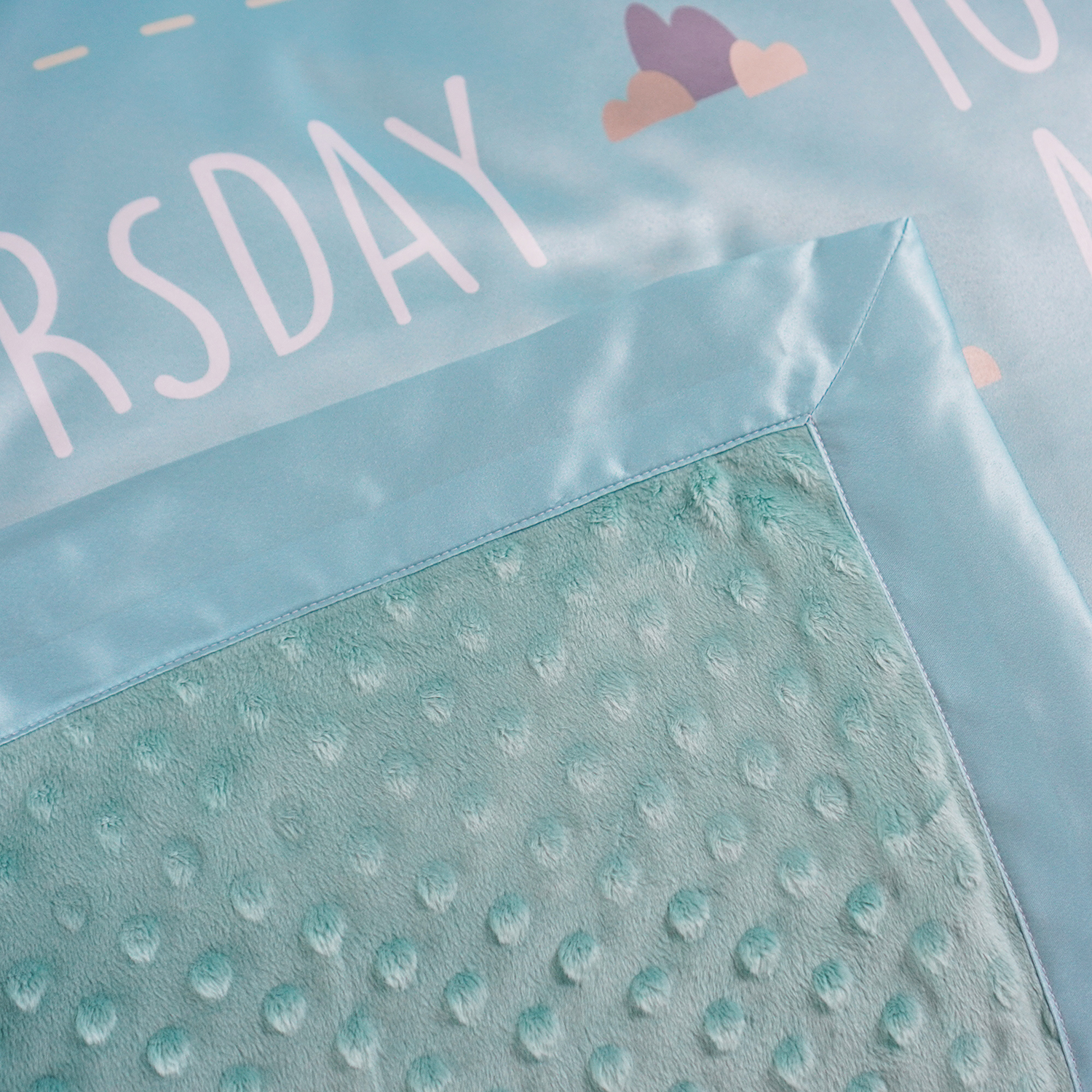 ผ้าห่มเด็ก สั่งทำใส่ประวัติแรกเกิด ลาย Dragon - Mint