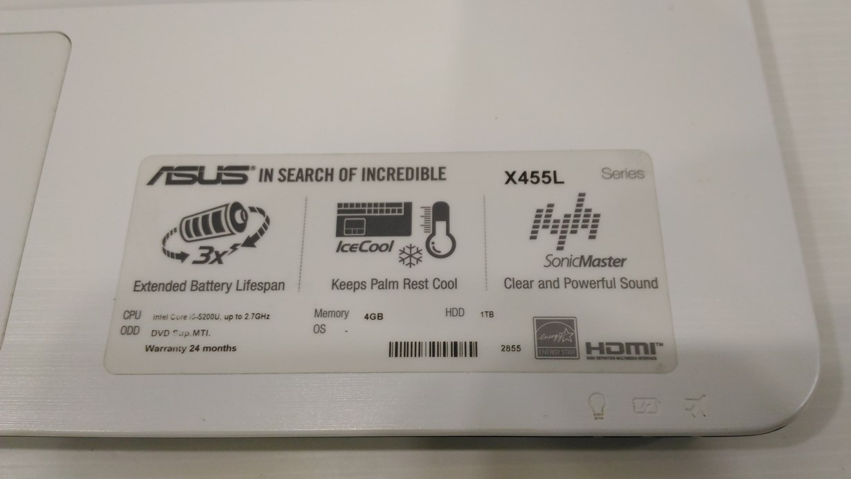 ASUS X455LD i5-5200u