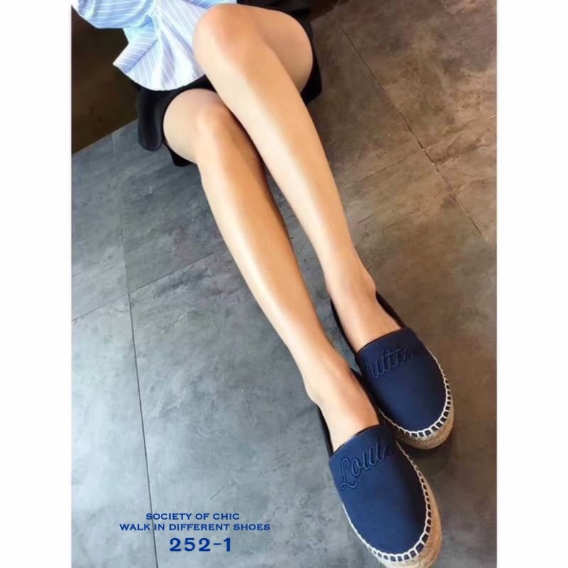 รองเท้า Loius Vuitton Espradrilles (สีดำ)