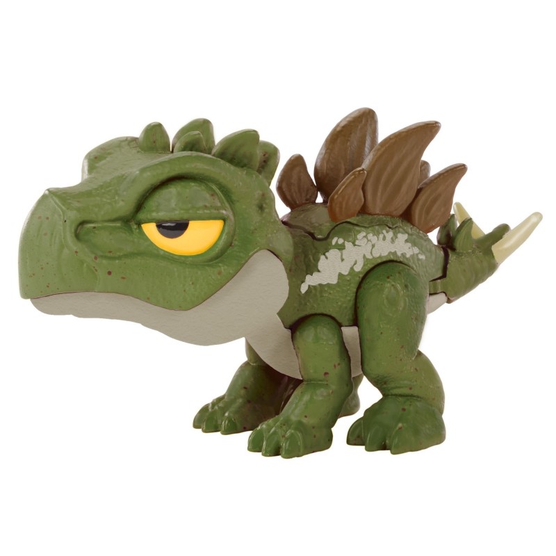Mattel Jurassic World Snap Squad Attitudes Stegosaurus (GXW60) แมทเทล จูราสสิค เวิลด์ ของเล่นแอ็กชั่นฟิกเกอร์ไดโนเสาร์ สเตโกซอรัส สีเขียว