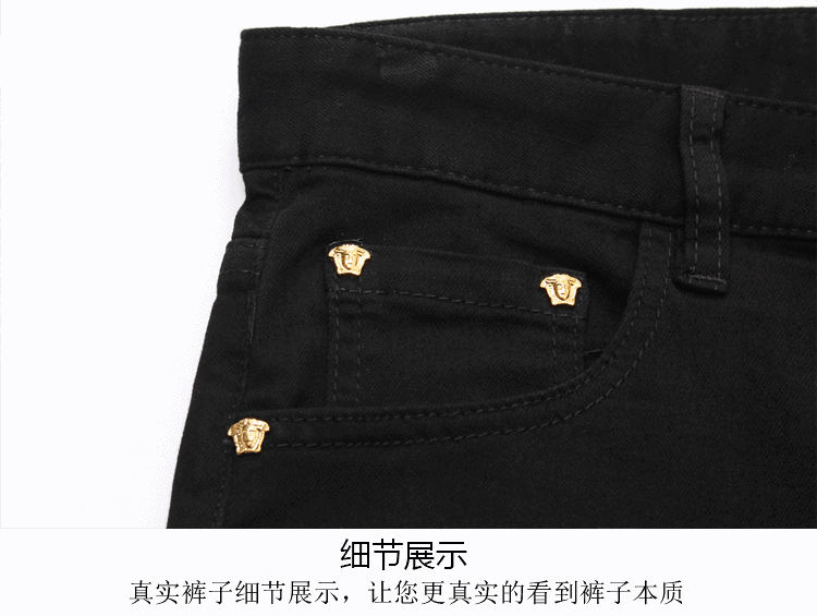 001011 ยีนส์ Ajaz James Style Versace Italy New Summer 2019 Jeans Denim Slim feet Size 28-38