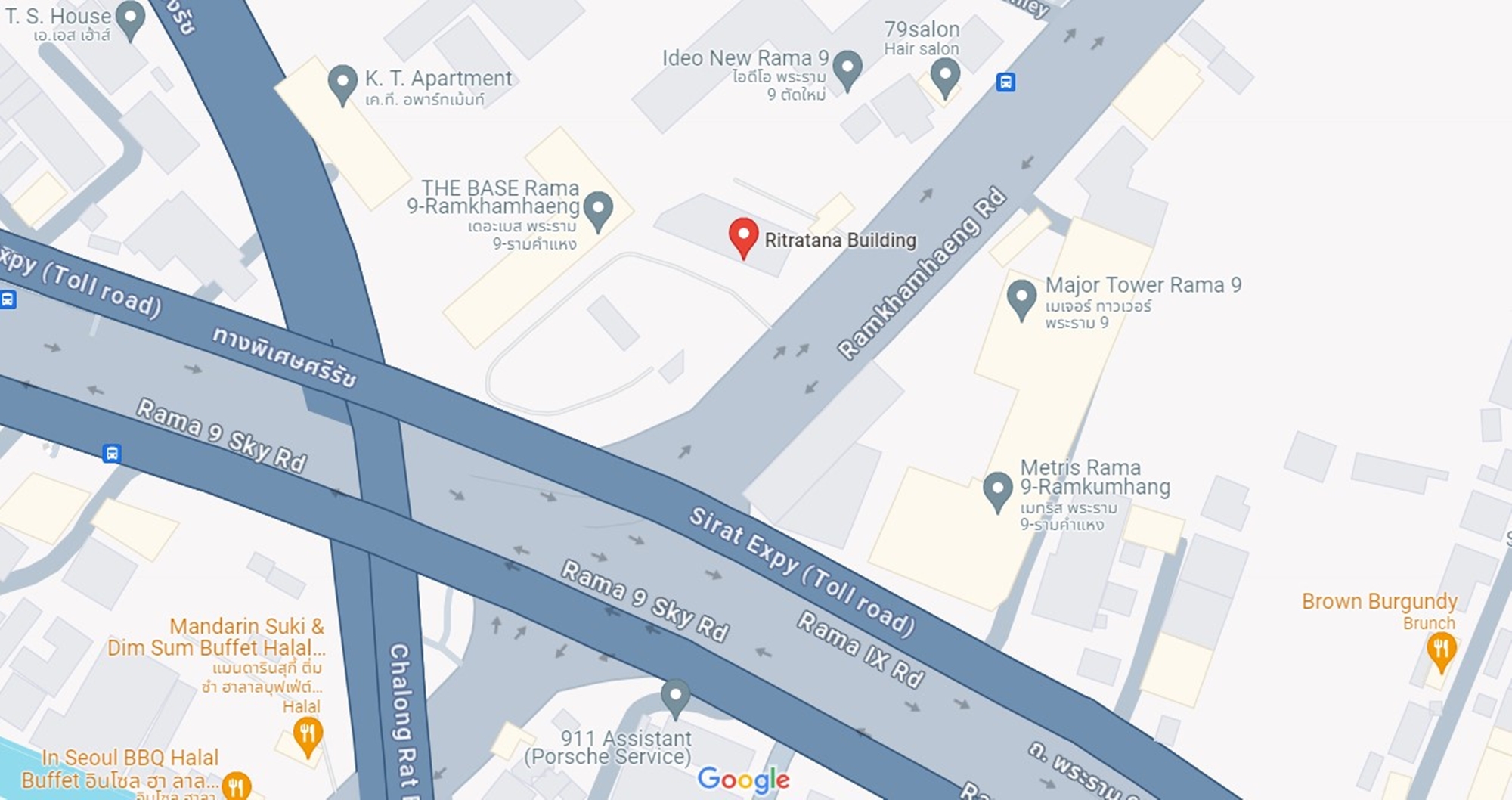 อาคาร ฤทธิ์รัตน (Ritratana Building) สำนักงานให้เช่าย่านรามคำแหง ใกล้รถไฟฟ้าสายสีส้ม สถานีรามคำแหง 12 เพียง 350 เมตร