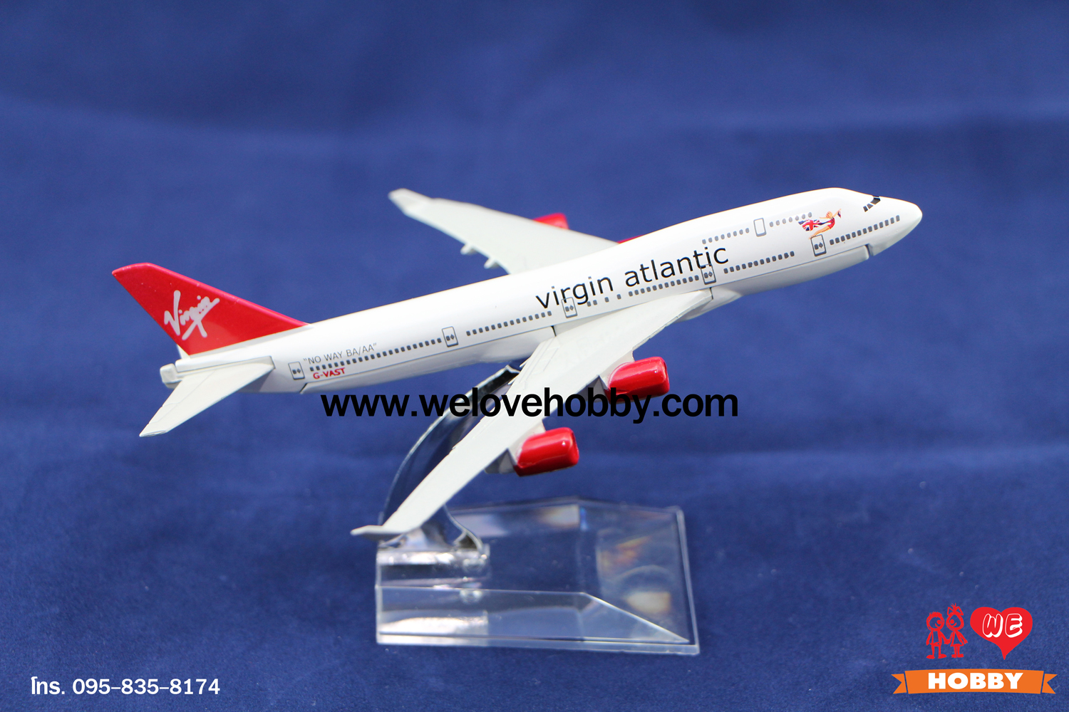 โมเดลเครื่องบิน Virgin Atlantic (Boeing747) อังกฤษ