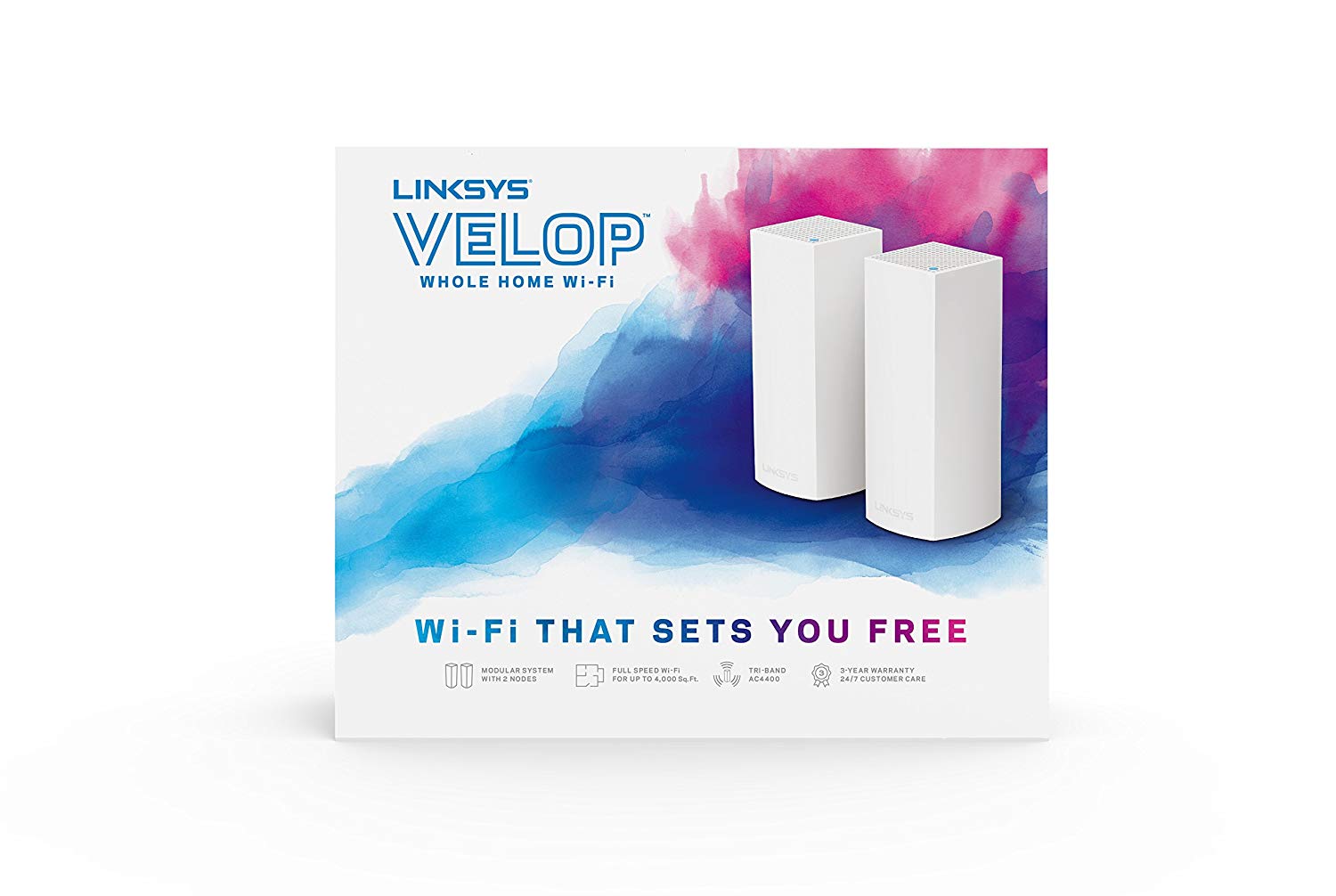 ขายถูก LINKSYS VELOP WHOLE HOME MESH WI-FI TRI-BAND(Pack 3) ส่งฟรี/ออกใบกำกับภาษีได้/ประกัน3ปี