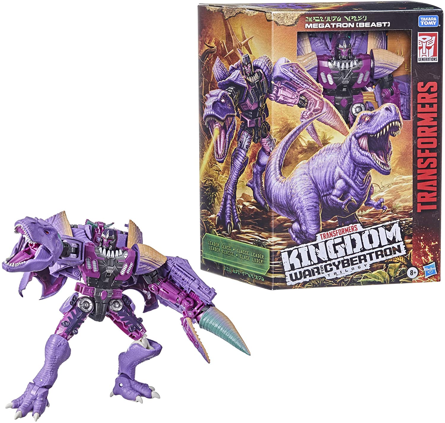 Hasbro Transformers Generations War for Cybertron Kingdom Leader WFC-K10 Megatron (Beast) Figure ฮาสโบร ทรานสฟอเมอร์ส เจเนอเรชั่น วอร์ ฟอร์ ไซเบอร์ตรอน คิงดอม ลีดเดอร์ คลาส WFC-K10 หุ่นยนต์เมกะทรอน(บีสท์) 7.5 นิ้ว ลิขสิทธิ์แท้