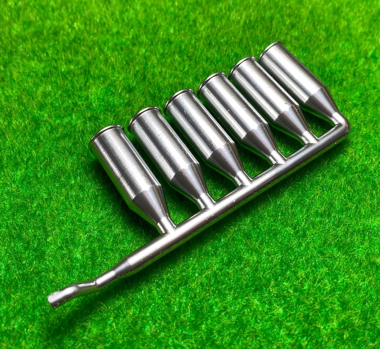 หม่ำโมเดลปลายท่อแต่งโมเดลรถสิบล้อ ท่อแฝดจำลอง ท่อซิ่งโมเดลรถบรรทุก 1/24 ใส่โมเดลรถบรรทุก แต่งรถดั้มของเล่น toy part