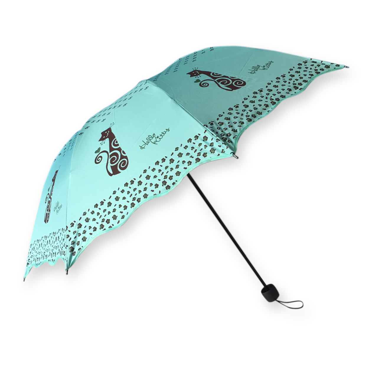 ร่มโค้งแฟชั่นยูวีดำรหัส 8034