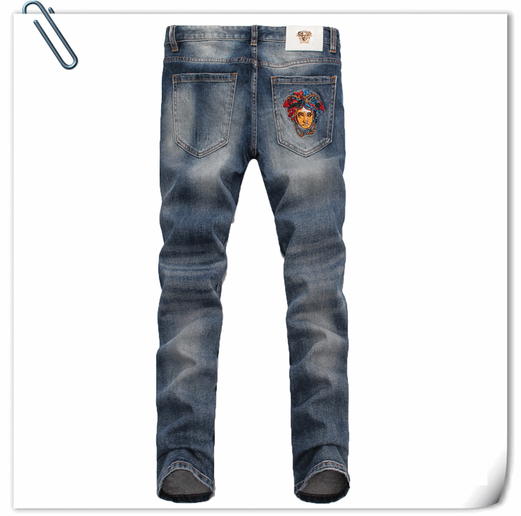 001009 ยีนส์ Ajaz James Style Versace Italy New Summer 2019 Jeans Denim Slim feet Size 28-38