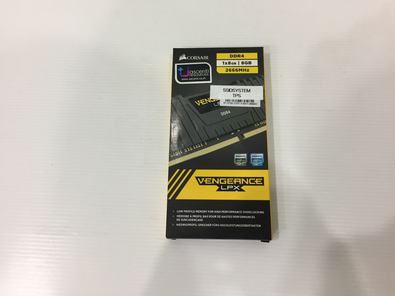 RAM DDR4(2666) 8GB Corsair Vengeance LPX Black