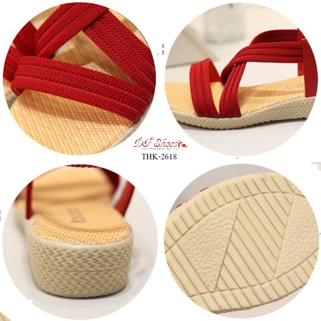 รองเท้าแตะลำลองรัดส้น (สีเบจ)