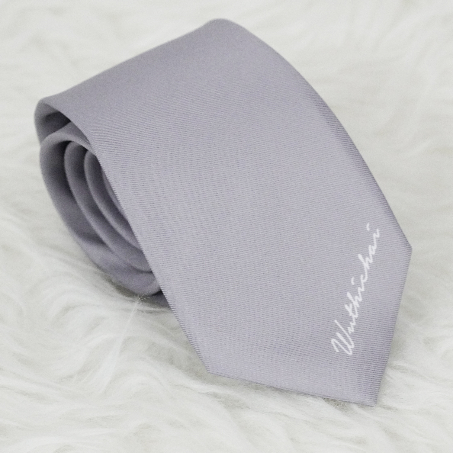 เนคไท สั่งทำใส่ชื่อ ขนาด 3" - Minimal - Houndstooth Grey