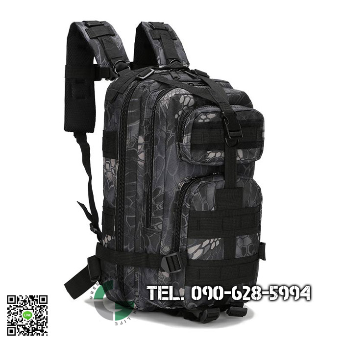 เป้ 3P Tactical ลายพรางงูโทนดำ