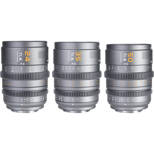Sirui VP-1 Vision Prime T1.4 Full-Frame Cine 3-Lens Kit (Metal Gray) Pre-Order