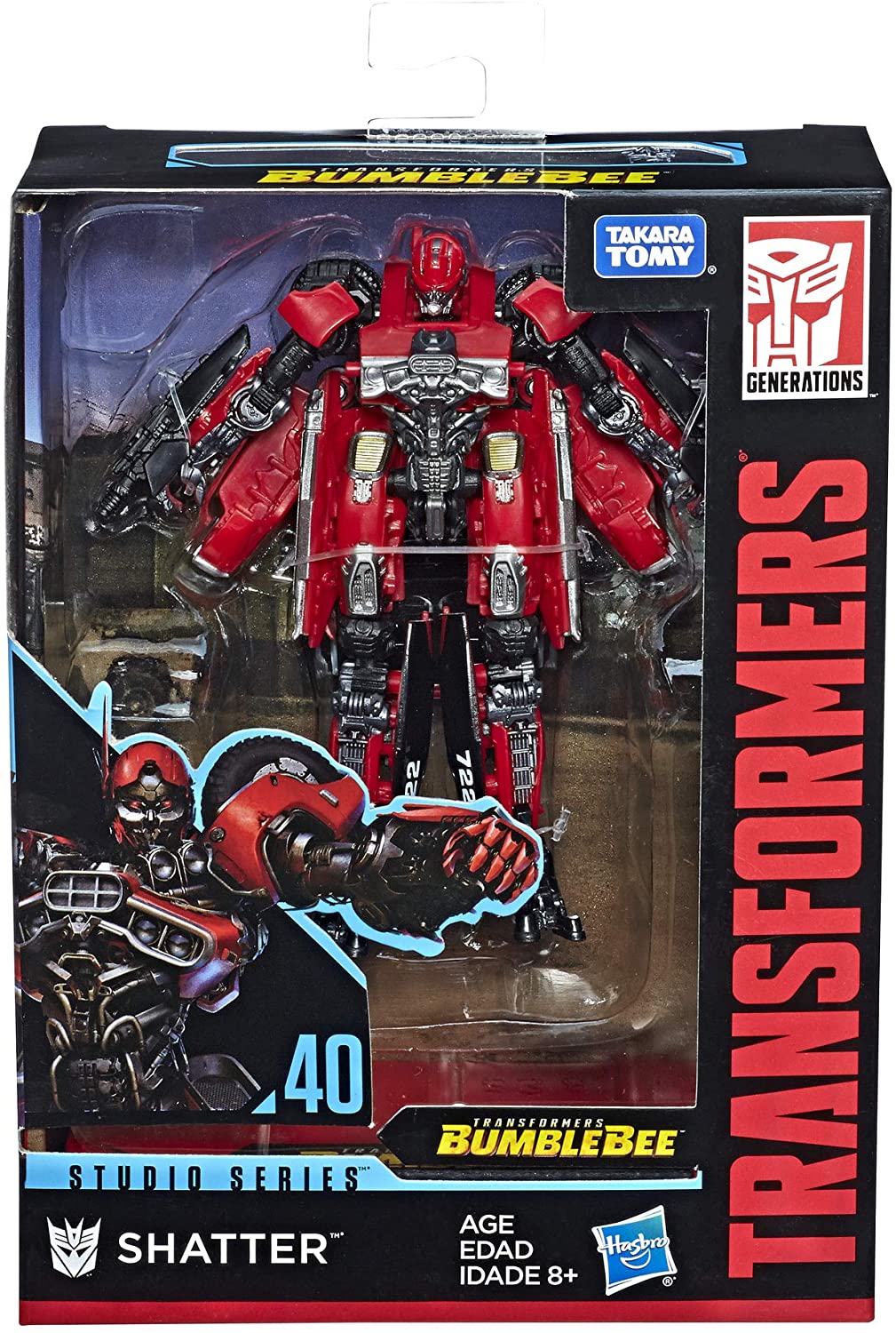Hasbro Transformers Studio Series 40 Deluxe Class Shatter 4.5 Inch Action Figure ฮาสโบร ทรานสฟอเมอร์ส สตูดิโอ ซีรีย์ส 40 ดีลักซ์ คลาส หุ่นยนต์แชตเทอร์ 4.5 นิ้ว ลิขสิทธิ์แท้