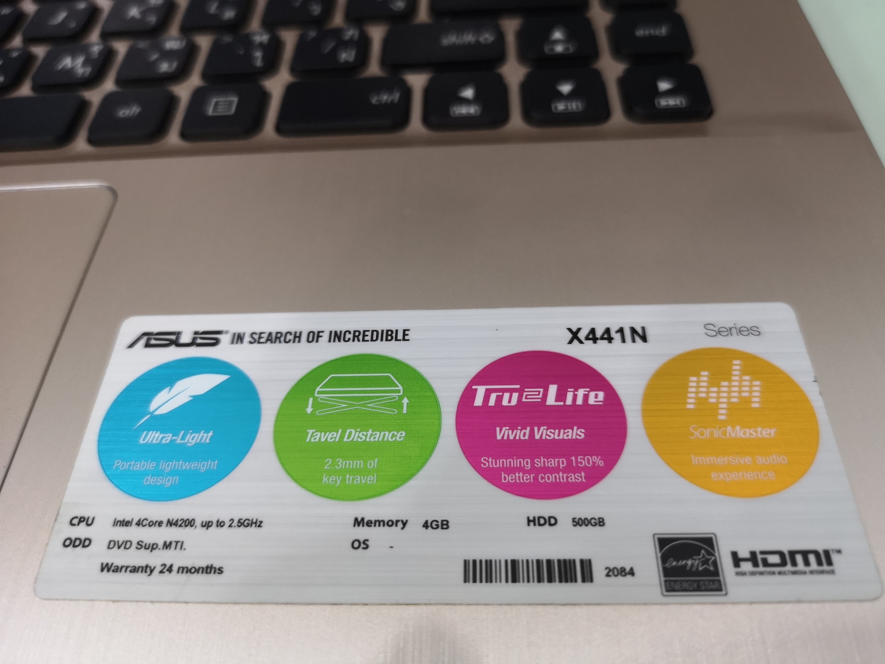 ASUS X441NC N4200 GT810