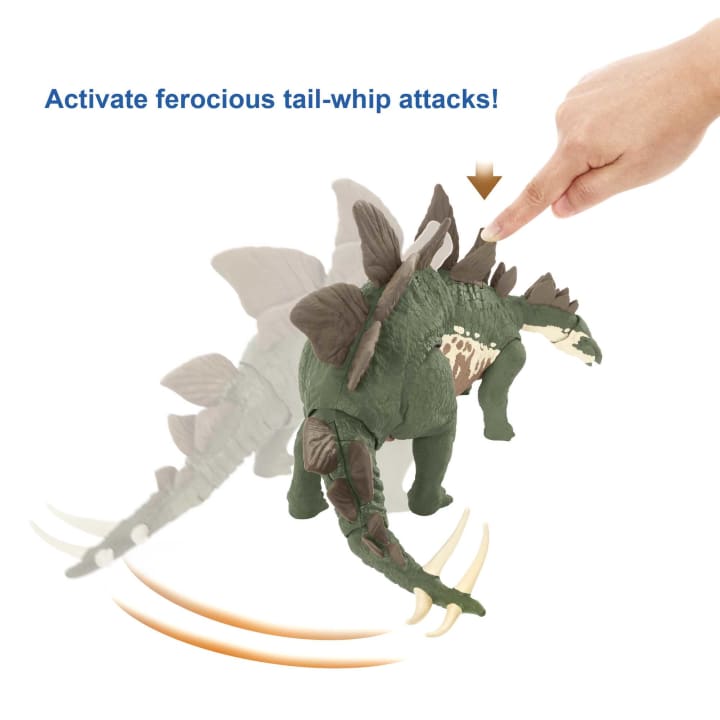 Mattel Jurassic World Mega Destroyers Stegosaurus (GWD62) แมทเทล จูราสสิค เวิลด์ ของเล่นแอ็กชั่นฟิกเกอร์ไดโนเสาร์ สเตโกซอรัส