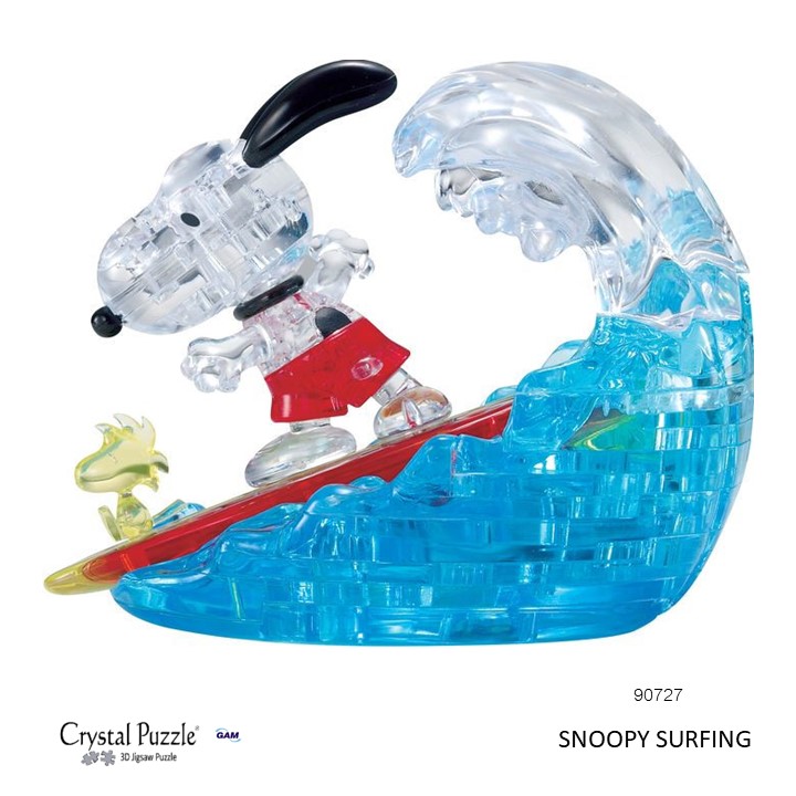 SNOOPY SURFING_ 3D CRYTAL PUZZLE