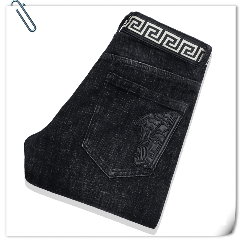 001002 ยีนส์ Ajaz James Style Versace Italy New Summer 2019 Jeans Denim Slim feet Size 28-38