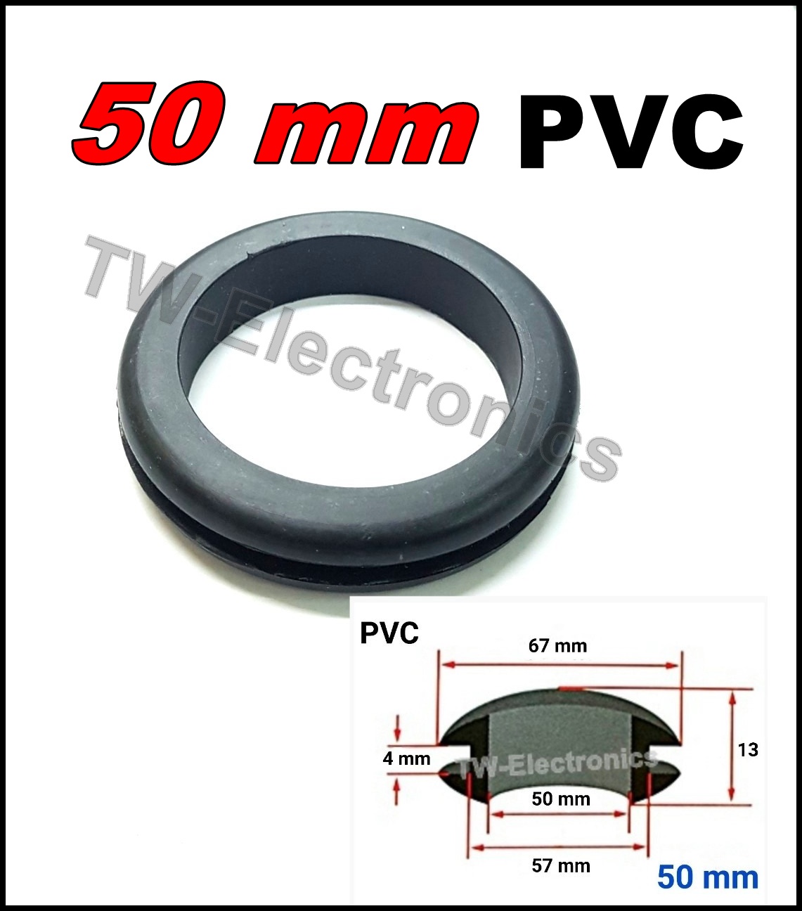 ลูกยางกันบาด PVC 50 mm (No.15)