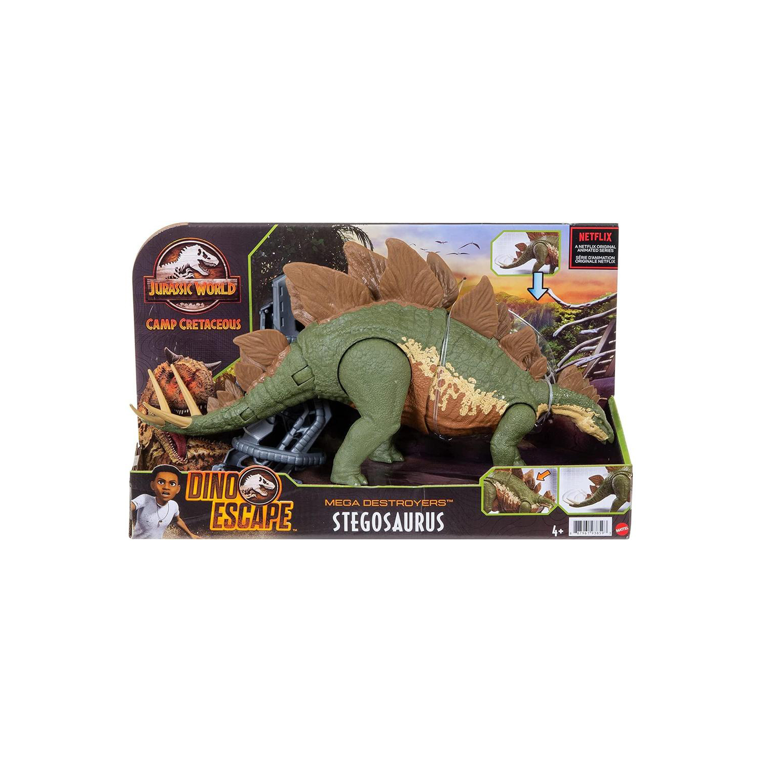 Mattel Jurassic World Mega Destroyers Stegosaurus (GWD62) แมทเทล จูราสสิค เวิลด์ ของเล่นแอ็กชั่นฟิกเกอร์ไดโนเสาร์ สเตโกซอรัส