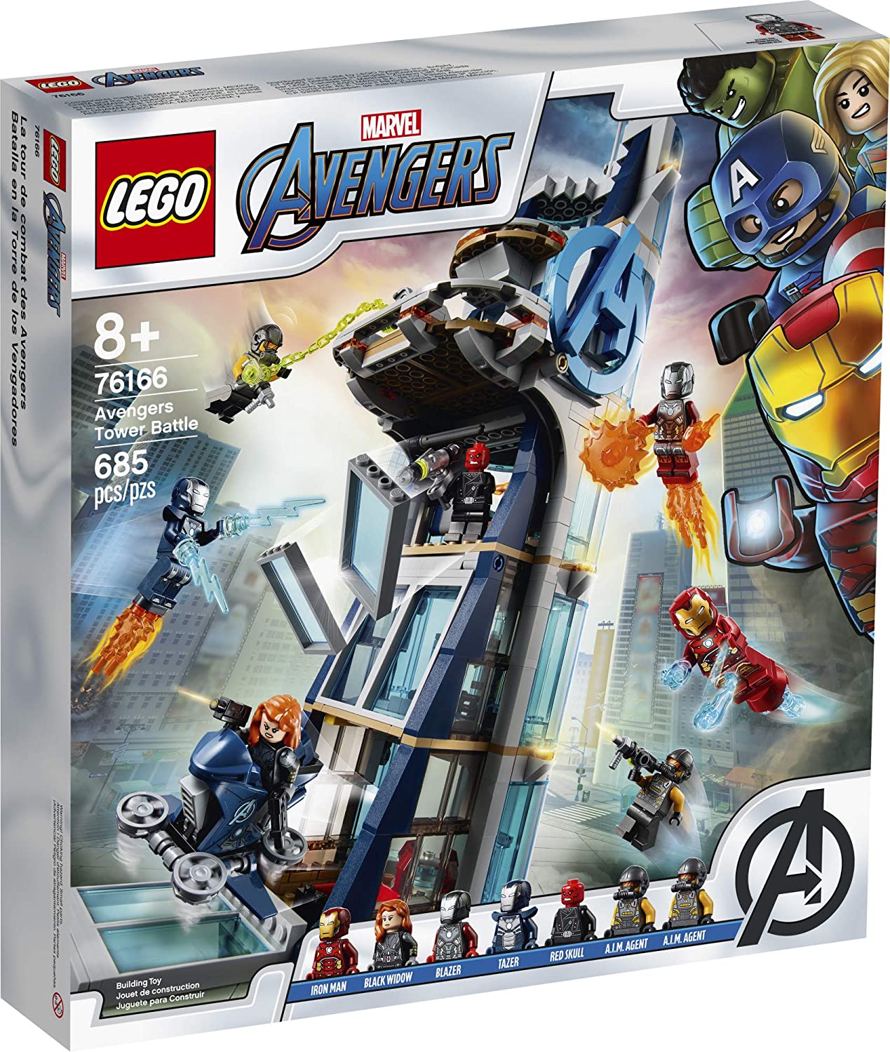 LEGO ตัวต่อเสริมทักษะ เลโก้ Marvel Avengers: Avengers Tower Battle รุ่น 76166