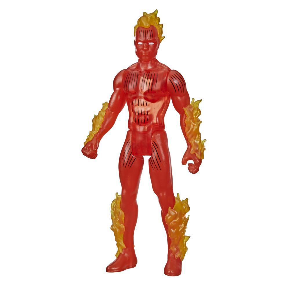 Hasbro Marvel Legends Series Human Torch 3.75-Inch Retro 375 Collection Action Figure ฮาสโบร มาร์เวล เลเจนด์ หุ่นโมเดลฟิกเกอร์ ฮิวแมน ทอร์ช ขนาด 3.75 นิ้ว ลิขสิทธิ์แท้