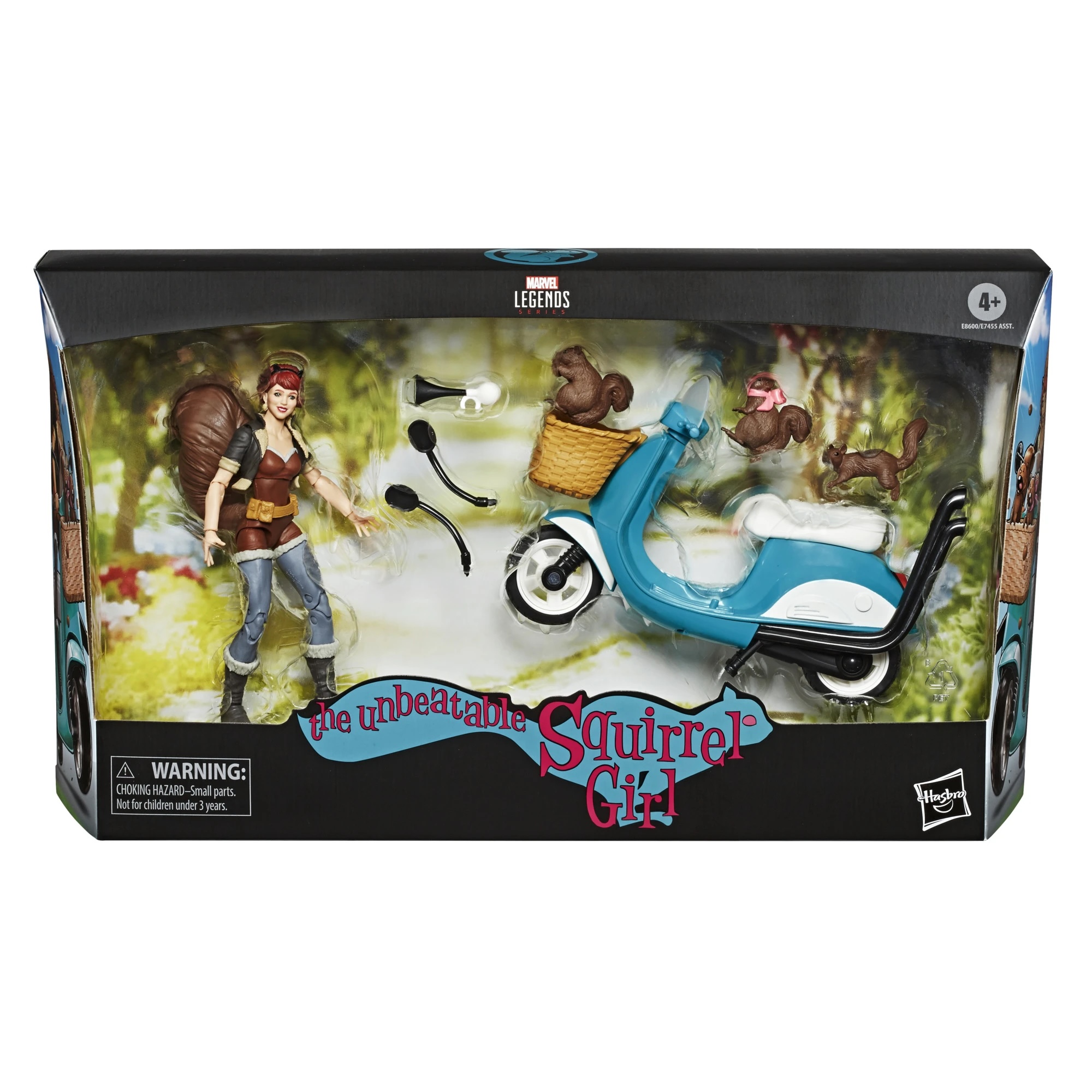 Hasbro Marvel Legends Series Unbeatable Squirrel Girl 6-inch Figure ฮาสโบร มาร์เวล เลเจนด์ ซีรี่ย์ส หุ่นโมเดลฟิกเกอร์ อันบีทเทเบิล สควีรอล เกิร์ล ขนาด 6 นิ้ว พร้อมสกู๊ทเตอร์ ลิขสิทธิ์แท้