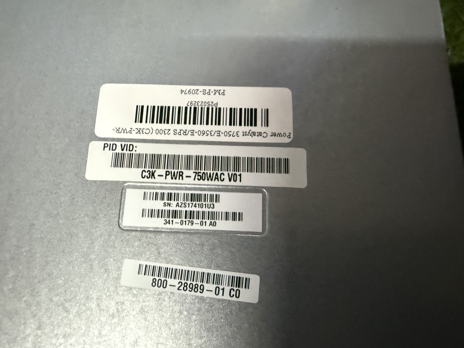 พาวเวอร์ Catalyst 3750-E/3560-E/RPS 2300 (C3K-PWR-750WAC)