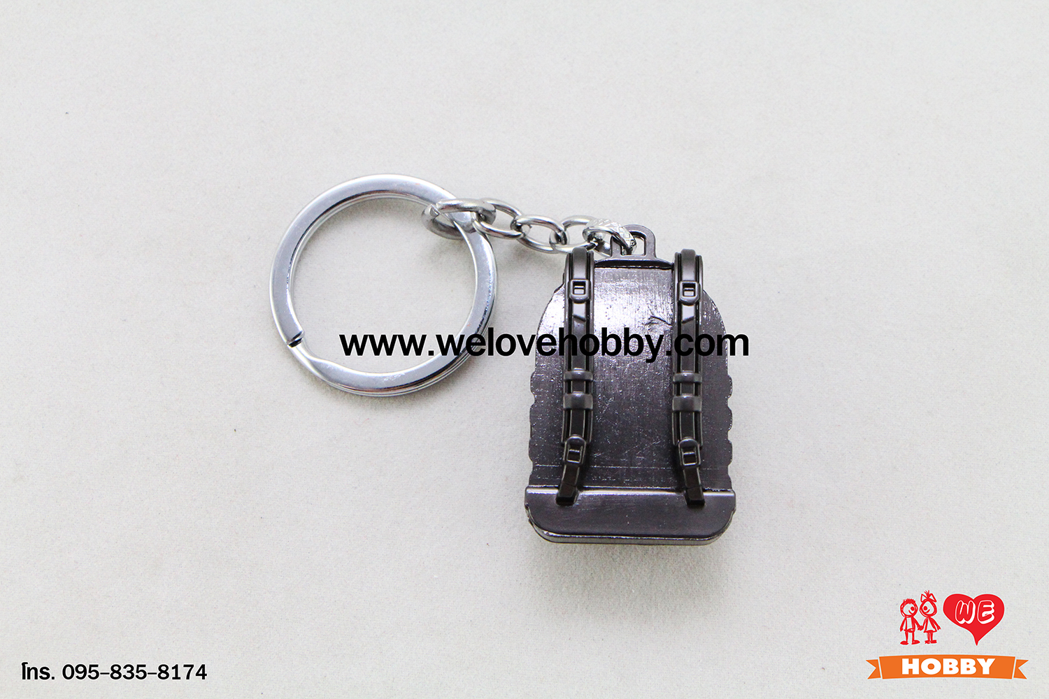 พวงกุญแจ PUBG (PLAYERUNKNOWN'S BATTLEGROUNDS) : กระเป๋าเป้แบ็คแพ็ค (Backpack) Level 3 สีอะลูมิเนียม