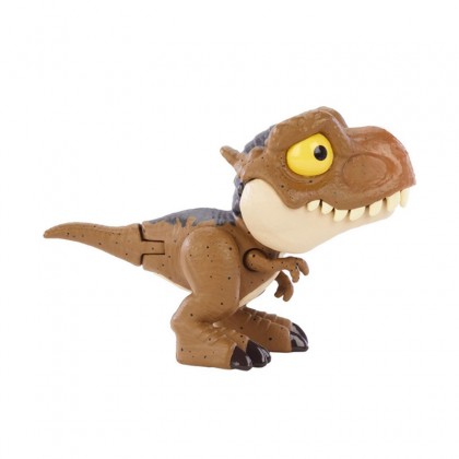 Mattel Jurassic World Snap Squad Attitudes Tyrannosaurus Rex (GXW62) แมทเทล จูราสสิค เวิลด์ ของเล่นแอ็กชั่นฟิกเกอร์ไดโนเสาร์ ไทแรนโนซอรัส เร็กซ์ (ที. เร็กซ์) สีน้ำตาล