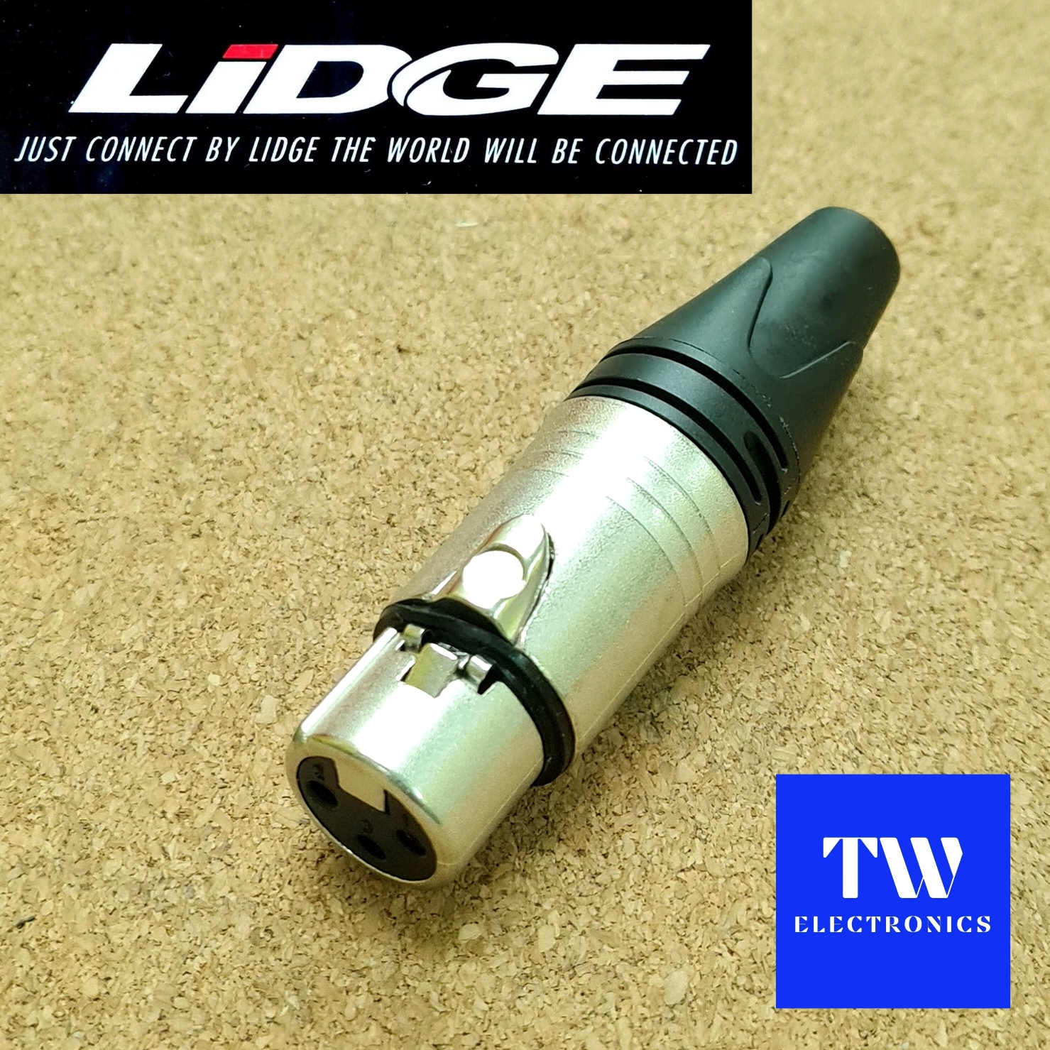 XLR 3P (ตัวเมีย) LIDGE ลิดจ์ / YM-001A