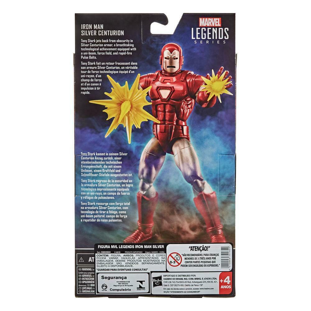 Hasbro Marvel Legends Iron Man Silver Centurion 6-inch Figure ฮาสโบร มาร์เวล เลเจนด์ ซีรี่ย์ส หุ่นโมเดลฟิกเกอร์ ไอรอนแมน ซิลเวอร์ เซ็นทูเรี่ยน ขนาด 6 นิ้ว ลิขสิทธิ์แท้