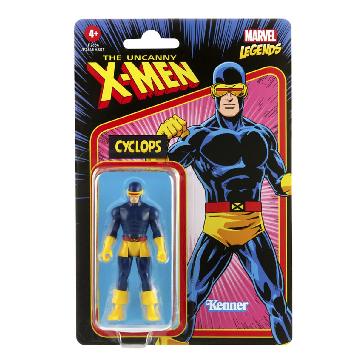 Hasbro Marvel Legends Series Cyclops 3.75-Inch Retro 375 Collection Action Figure ฮาสโบร มาร์เวล เลเจนด์ หุ่นโมเดลฟิกเกอร์ ไซคลอปส์ ขนาด 3.75 นิ้ว ลิขสิทธิ์แท้