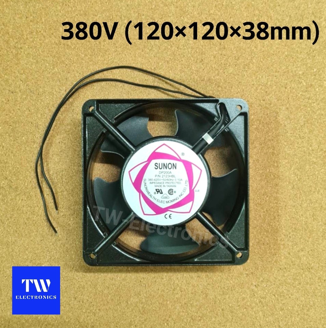 พัดลมระบายความร้อน 4.5นิ้ว 380V (120×120×38mm) SUNON **ติดต่อไลน์ : @tw-electronics