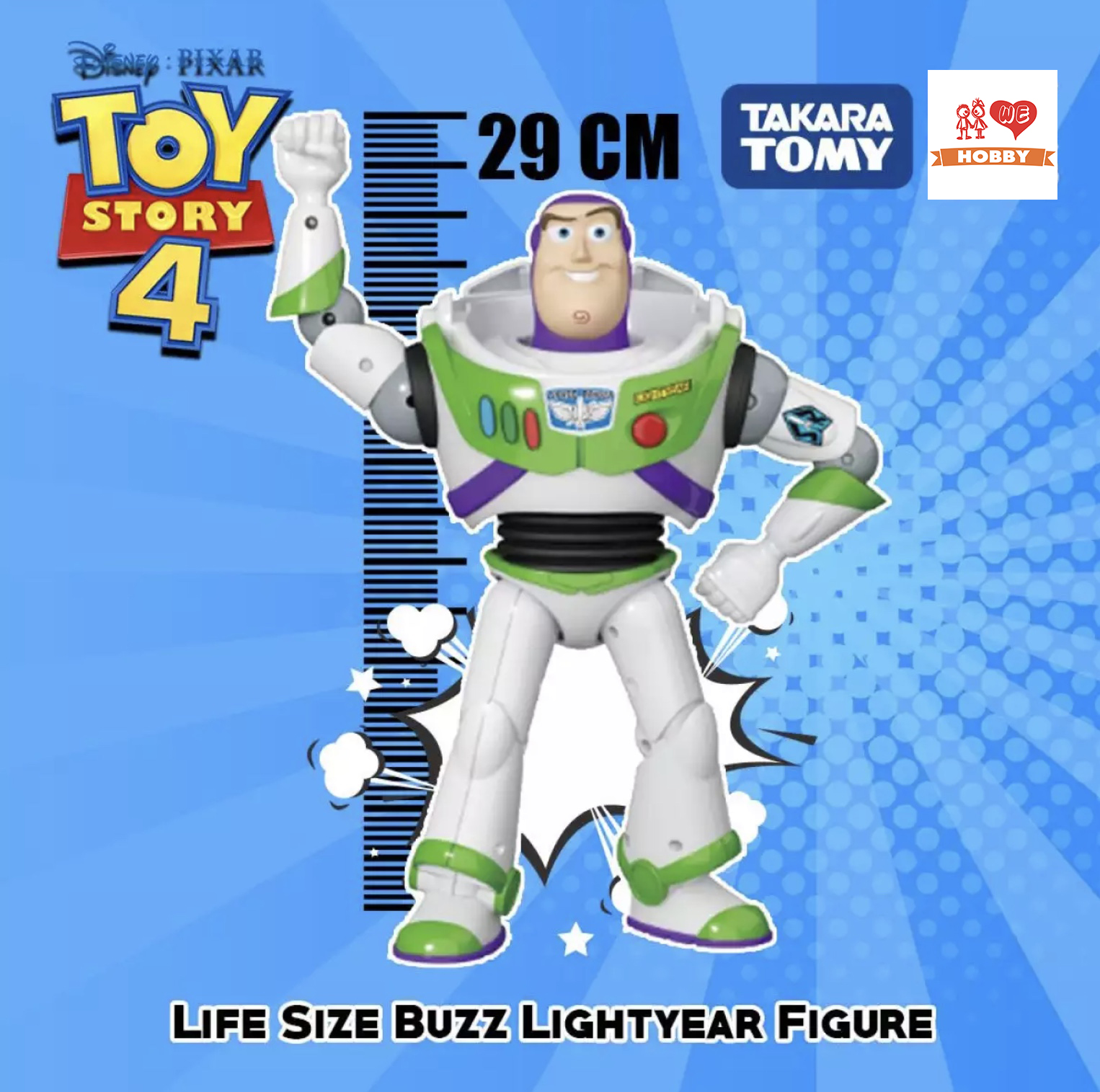 โมเดลตุ๊กตา Toy Story 4 Life Size Buzz Lightyear Figure แบรนด์ TAKARA TOMY ลิขสิทธิ์แท้