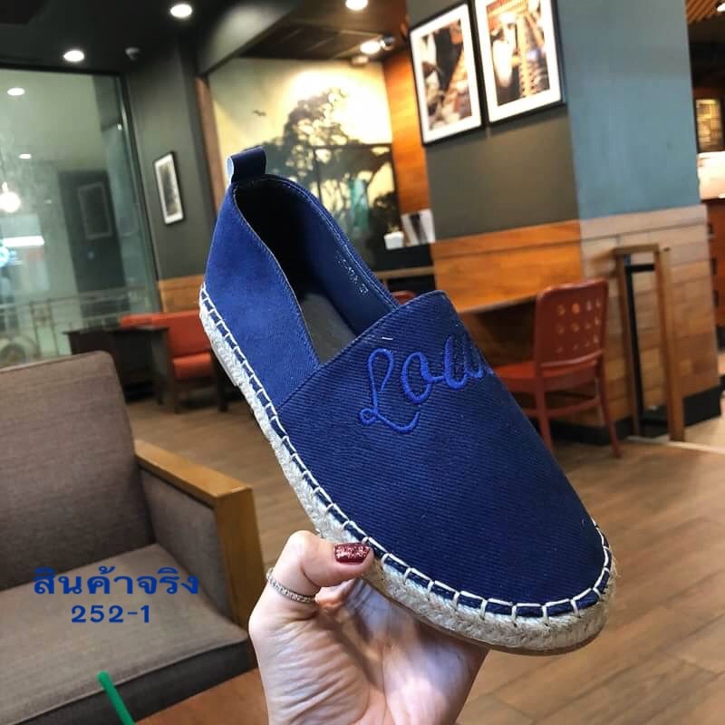 รองเท้า Loius Vuitton Espradrilles (สีดำ)