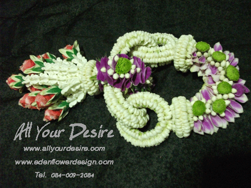 มาลัยข้อมือ ML 004- ราคาพวงละ 1,190 บาท