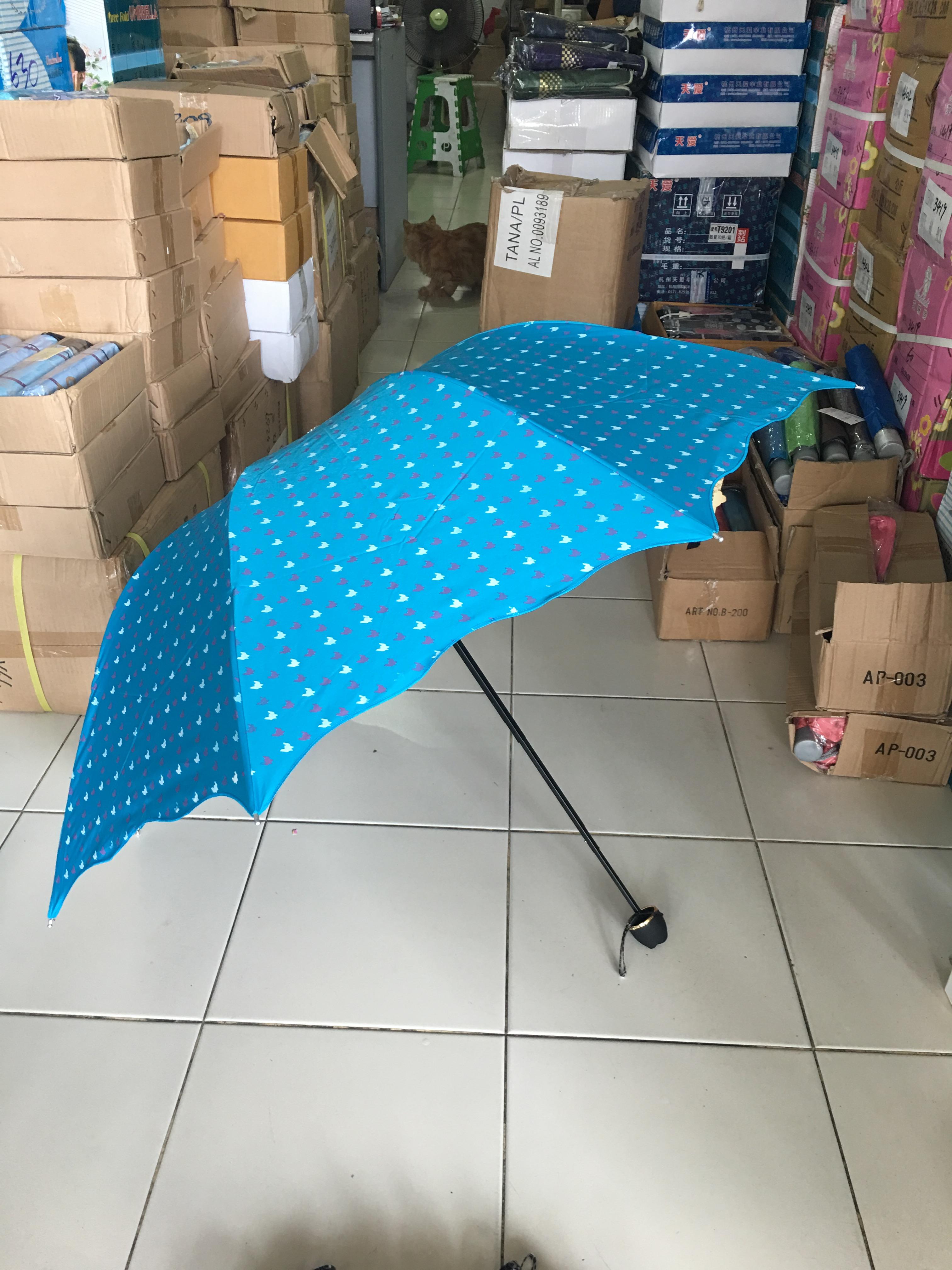 ร่มโค้งแฟชั่นยูวีดำรหัส3413