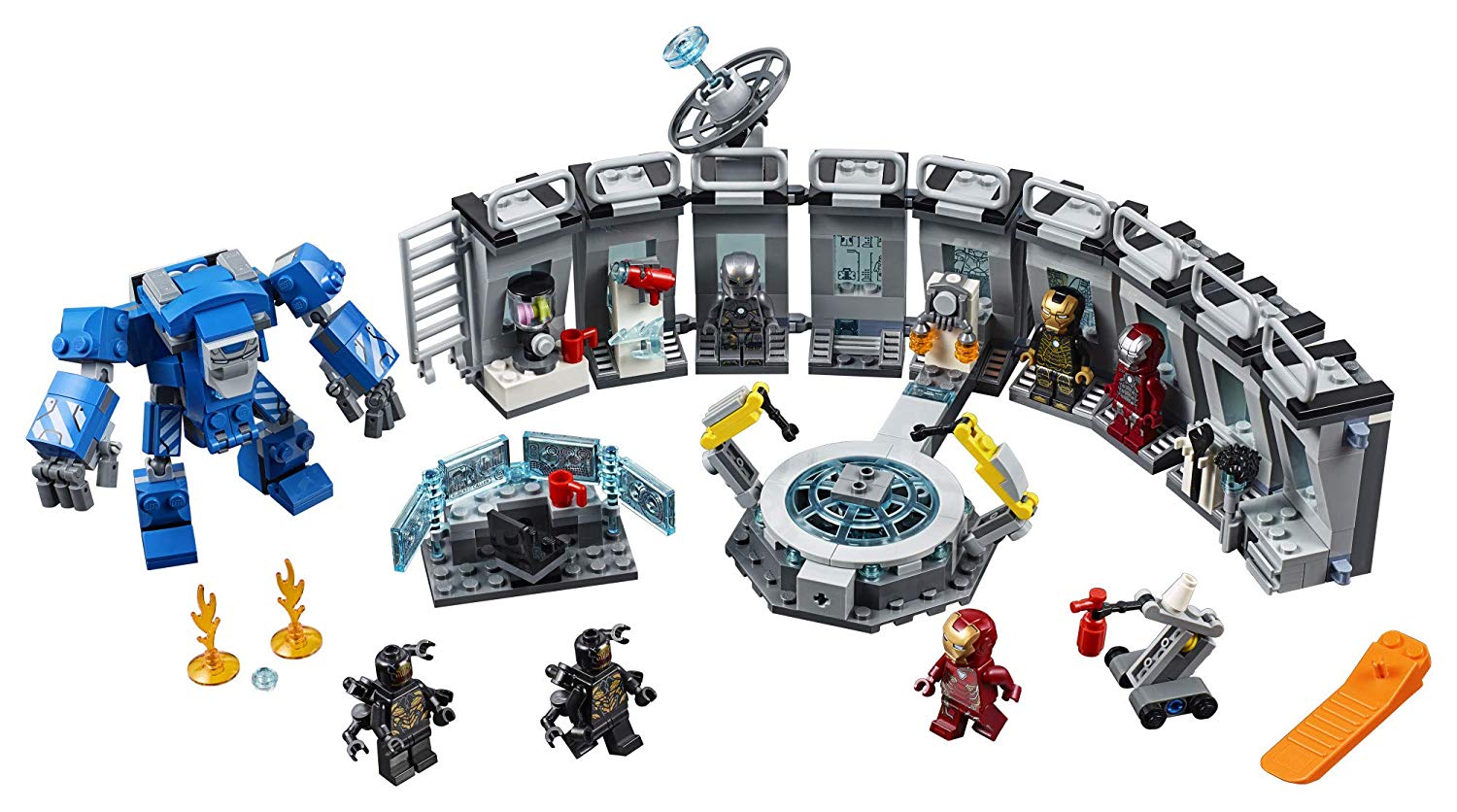 LEGO ตัวต่อเสริมทักษะ Marvel Avengers End Game Iron Man : Hall of Armor รุ่น 76125