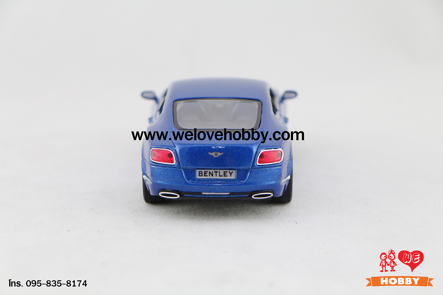 โมเดลรถซุปเปอร์ คาร์ 2012 Bentley Continental GT Speed สีน้ำเงิน Scale 1:38