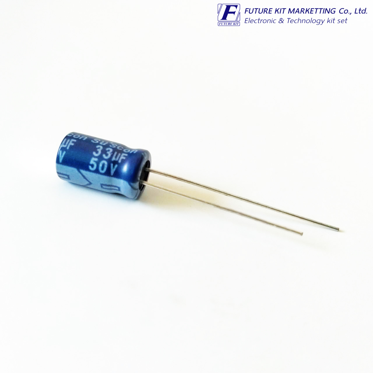 คาปาซิลเตอร์แบบอิเล็กทรอไลต์ 33uF 50V