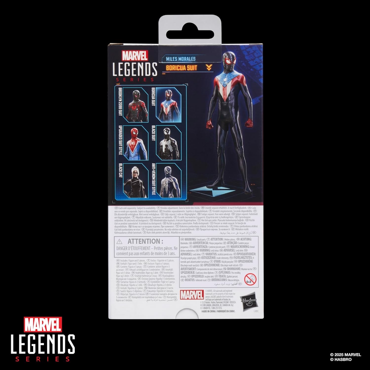 Hasbro Marvel Legends Series Gamerverse Miles Morales Boricua Suit Spider-Man Action Figure ฮาสโบร มาร์เวล เลเจนด์ ซีรี่ย์ส หุ่นโมเดลฟิกเกอร์ เกมเมอร์เวิร์ส ไมล์ โมราเลส บอริกัว สูท สไปเดอร์-แมน ขนาด 6 นิ้ว ลิขสิทธิ์แท้