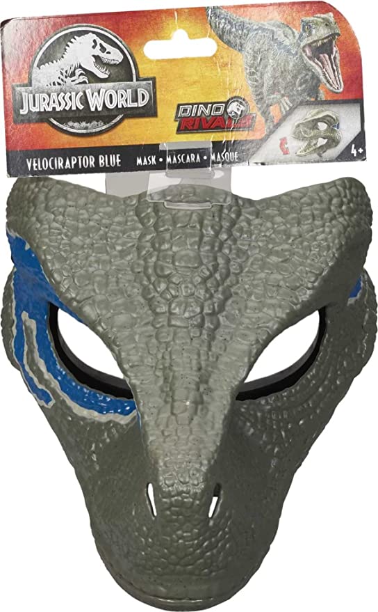 Mattel Jurassic World Velociraptor Dino Mask - Blue (HMK77) แมทเทล จูราสสิค เวิลด์ ของเล่นแอ็กชั่นฟิกเกอร์ไดโนเสาร์ หน้ากาก เวโลซีแรปเตอร์ บลู